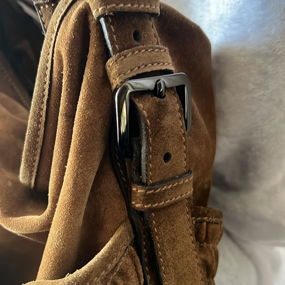 Burberry Authentic Suede Shoulderbag Fire - Picture 7 of 17